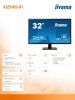 Monitor 31.5 cala X3291HS-B1 IPS,FH,HDMI,DVI,2x3W,